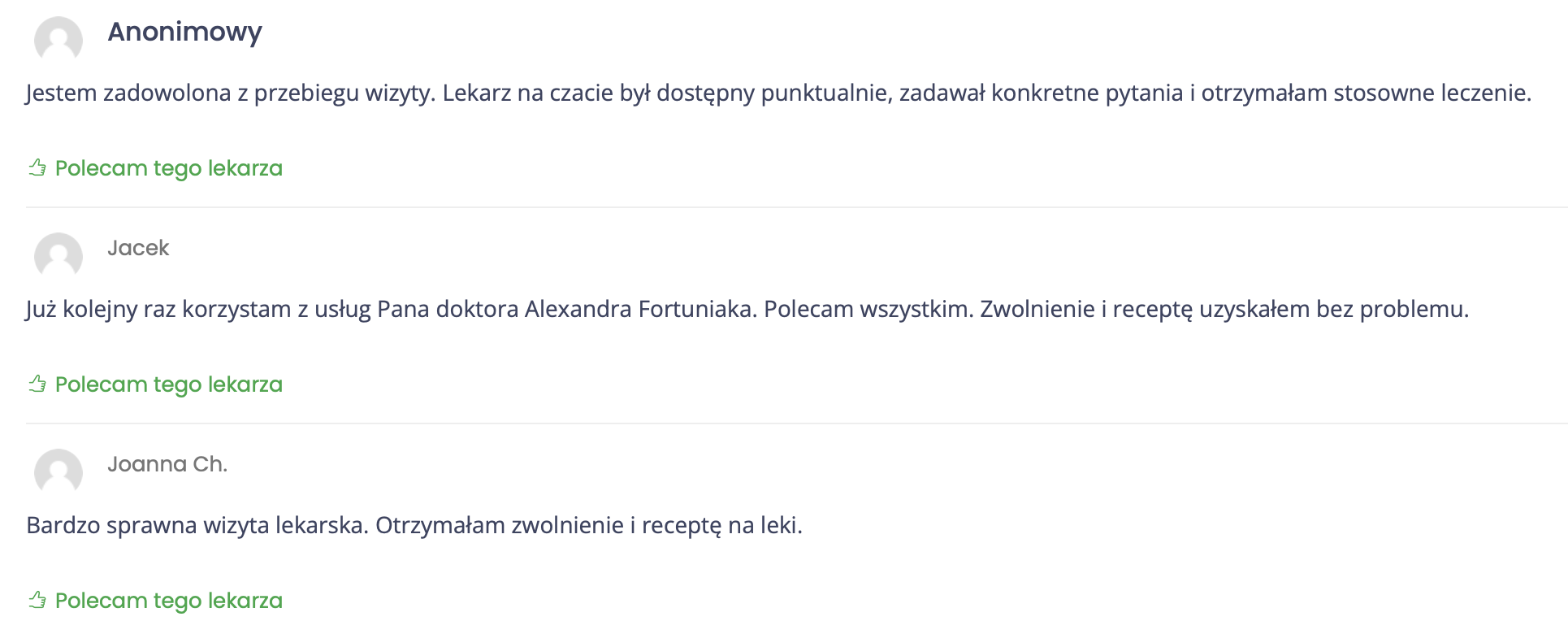 Alexander Fortuniak recepta online